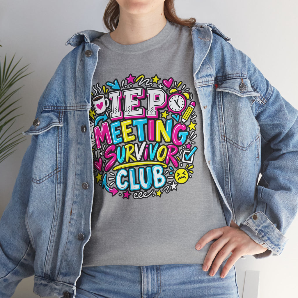 Video Meeting Survivor Club T-Shirt — Funny Remote Work Tee