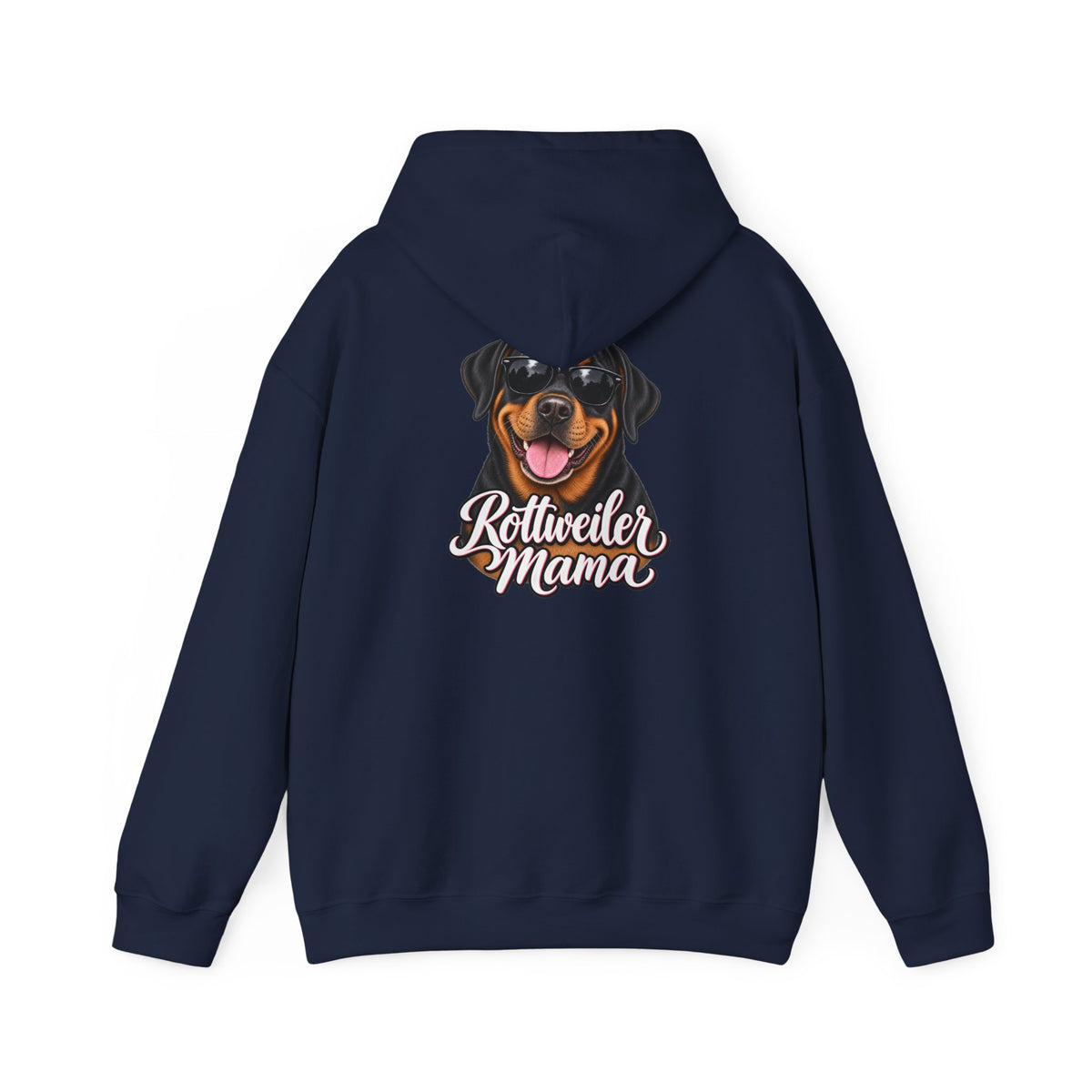 Rottweiler Mama Hoodie — Cute Rottie Portrait Pullover for Dog Moms