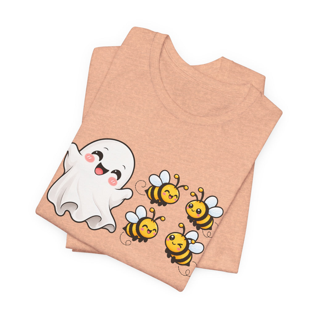 Boo & Bees Halloween Tee – Cute Ghost & Bee Shirt | Spooky Season Must-Have