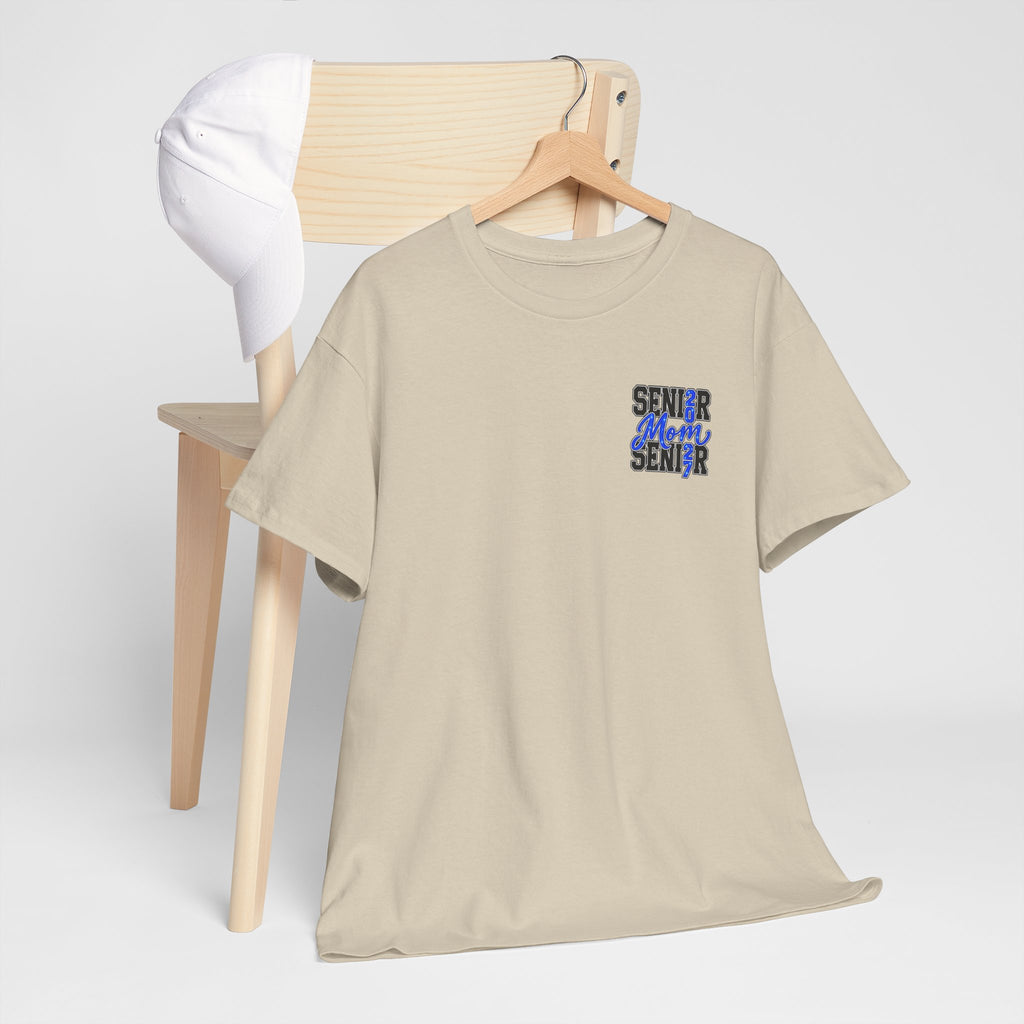Senior Mom 2027 T-Shirt — Back Print Proud Senior Parent Tee