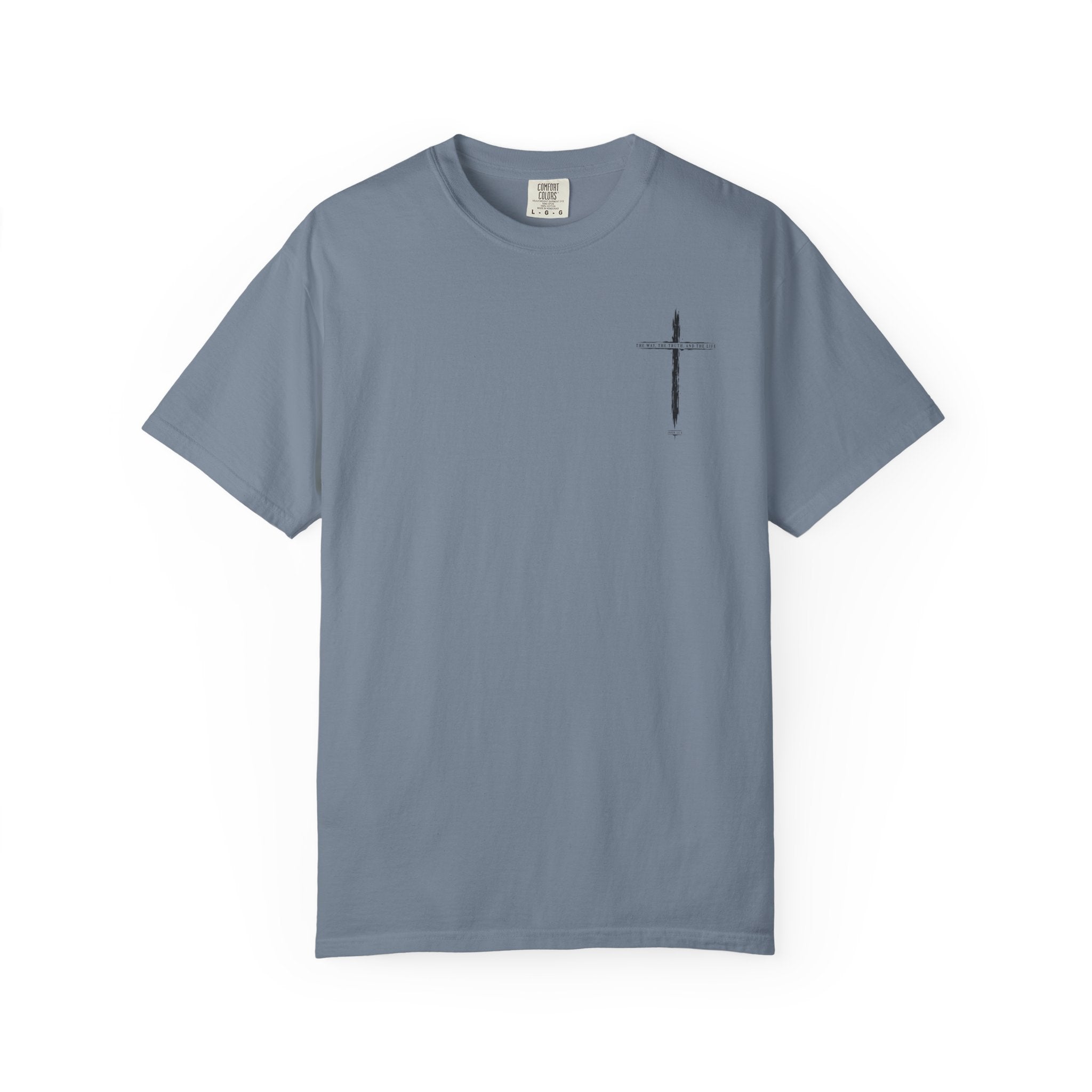 Christian Cross T-Shirt — 'The Way, The Truth, The Life' Religious Tee