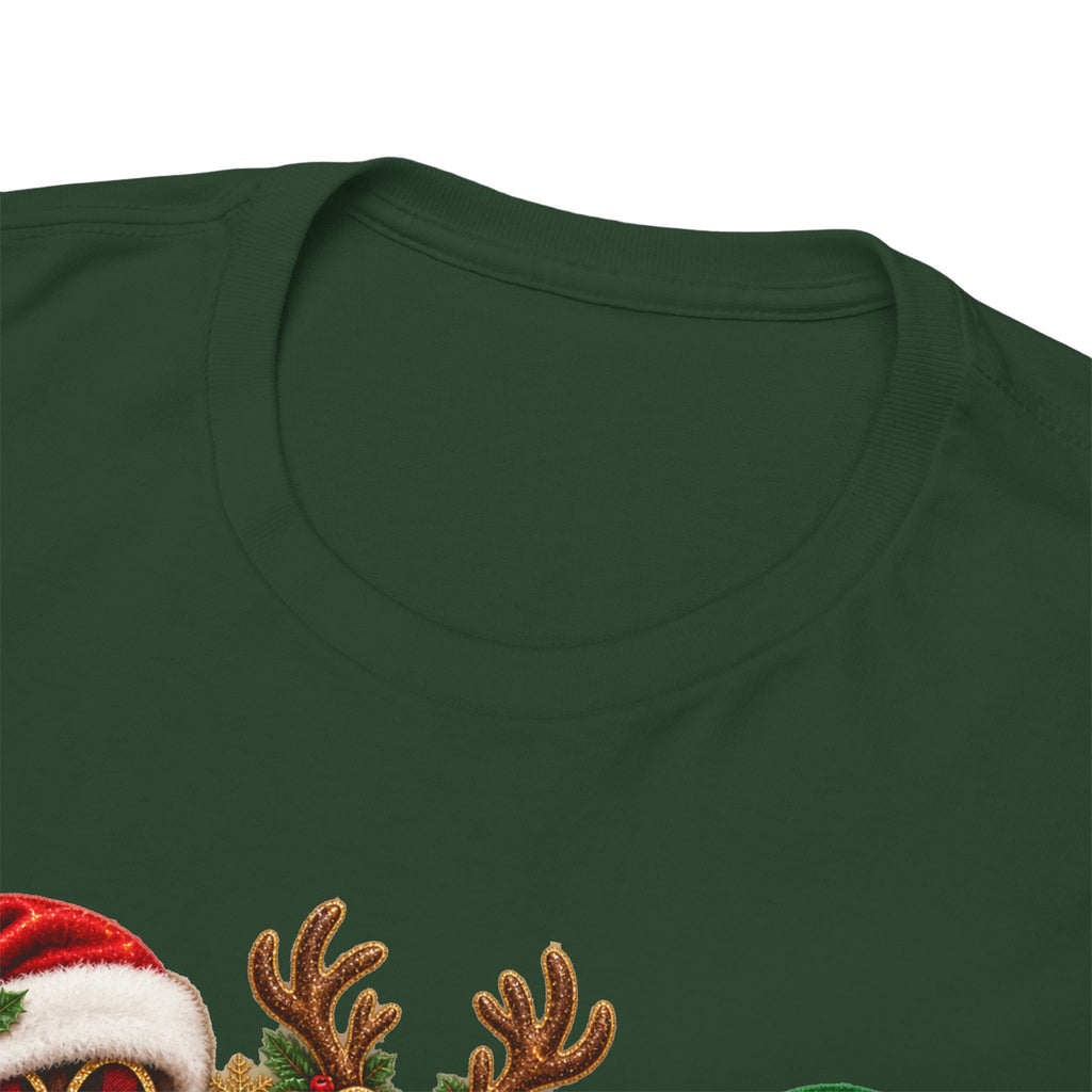 Merry Christmas Paw Prints Holiday Graphic Tee