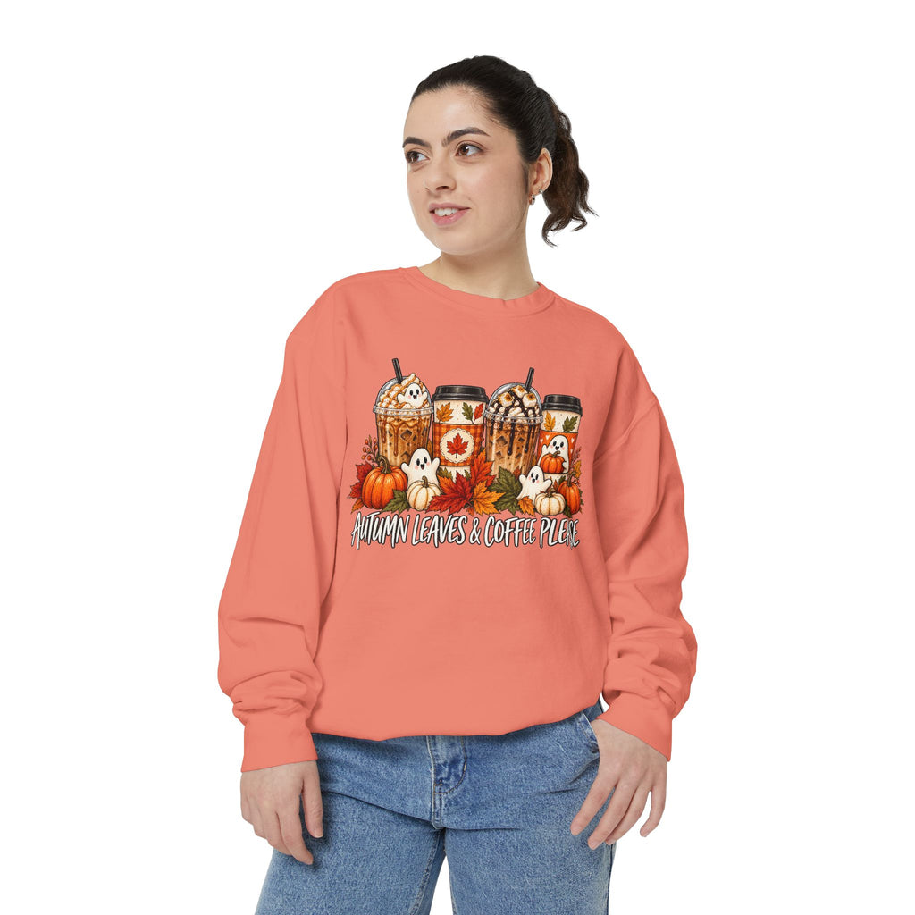 Pumpkin Spice Coffee Sweatshirt — Fall Coffee Lover Graphic Sweatshirt