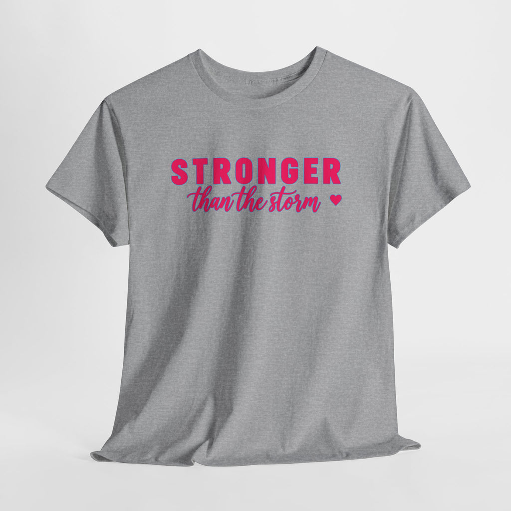 Stronger Than the Storm Tee - Inspirational Women's Resilience T-Shirt
