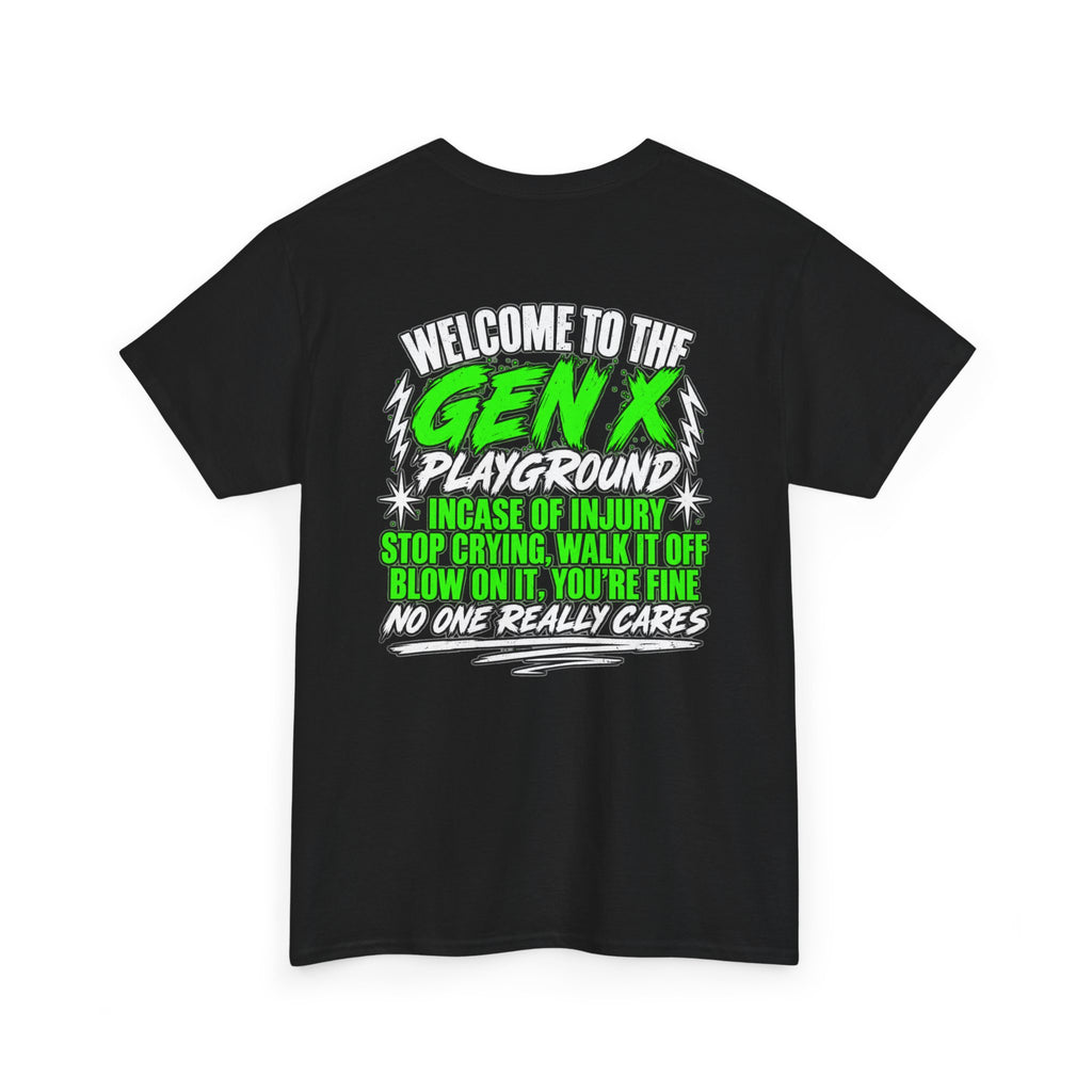 Gen X Playground T‑Shirt — "Welcome to the Gen X Playground" Graphic Tee
