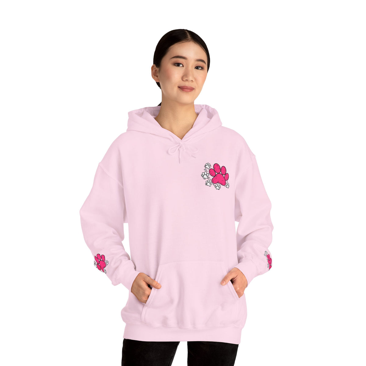 My Shadow Has Four Legs and a Tail Paw Print Hoodie