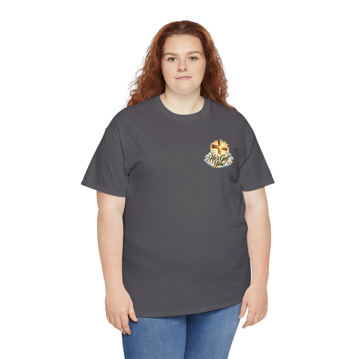 Don't Overthink It He's Got You Tee — Christian Cross Inspirational T‑Shirt