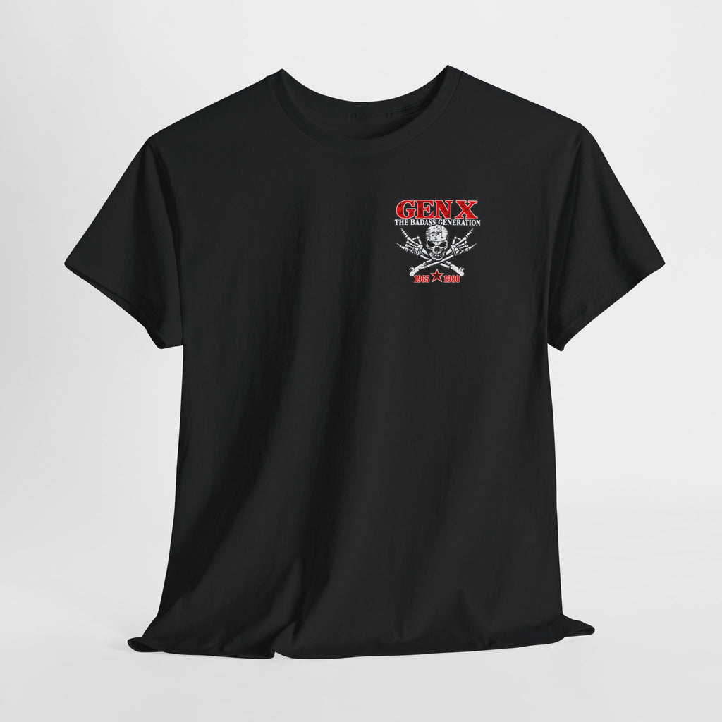 Gen X T‑Shirt — "The Badass Generation" Skull & Crossbones Retro Tee