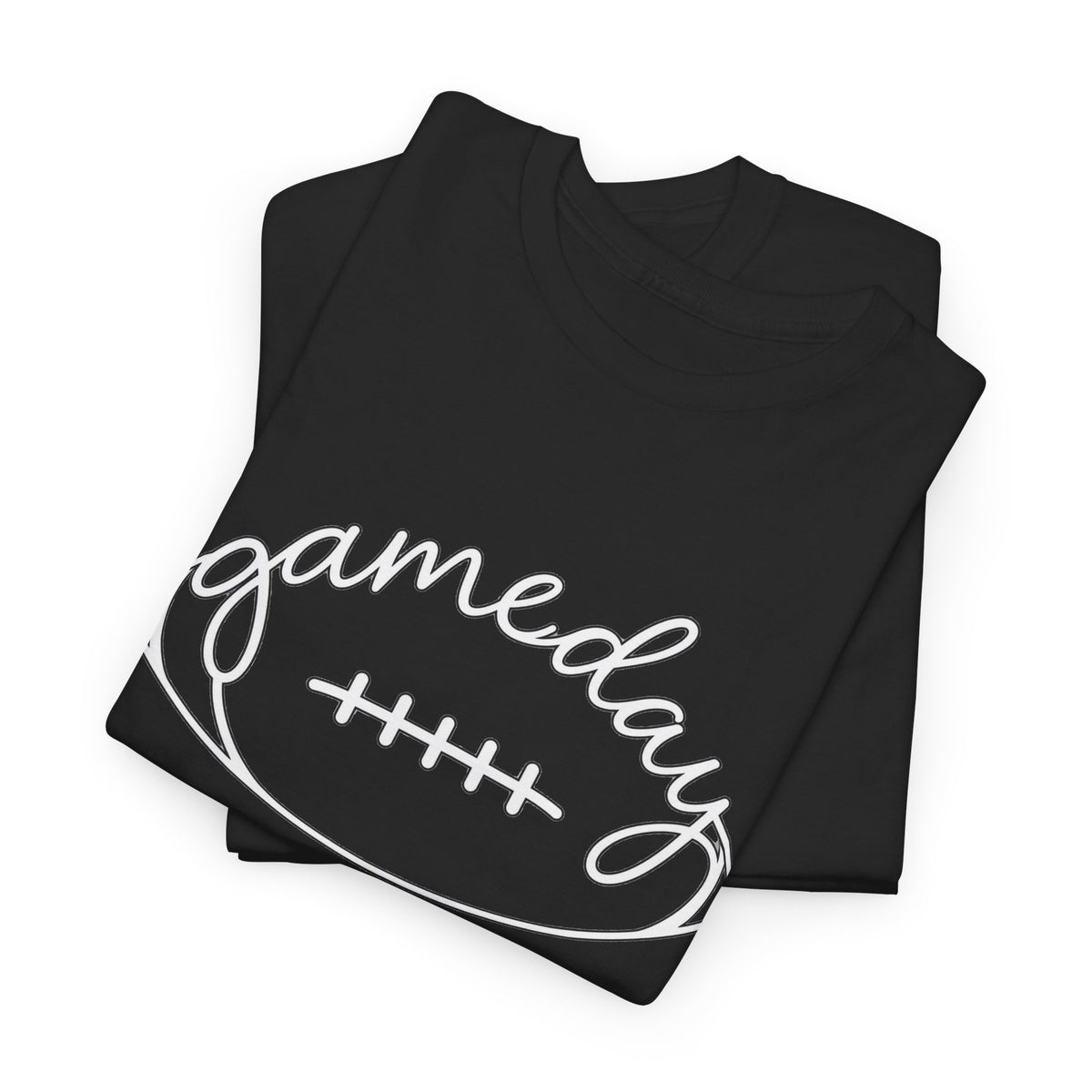Gameday Football Tee — 'gameday' Script Football Graphic T-Shirt