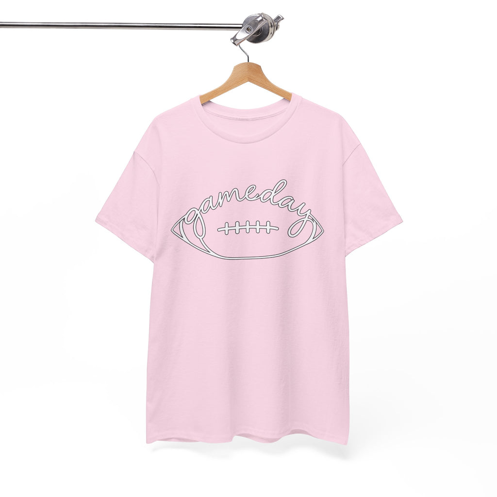 Gameday Football Tee — 'gameday' Script Football Graphic T-Shirt