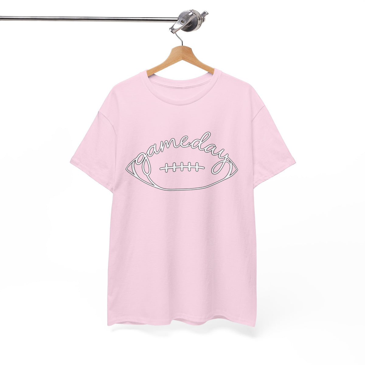 Gameday Football Tee — 'gameday' Script Football Graphic T-Shirt