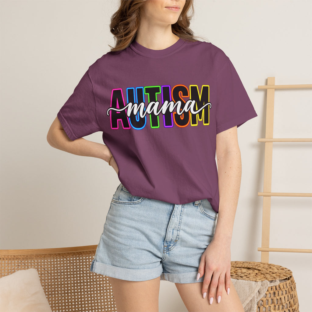 Autism Mama T-Shirt — Colorful Pride Support Tee for Moms