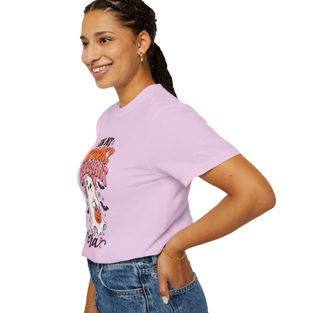 Pregnant Halloween T-Shirt — "In My Spooky Pregnant Era" Cute Ghost Maternity Tee