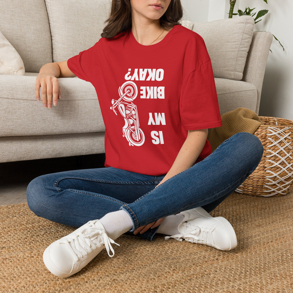 Motorcycle T‑Shirt — "Is My Bike Okay?" Bold Biker Tee