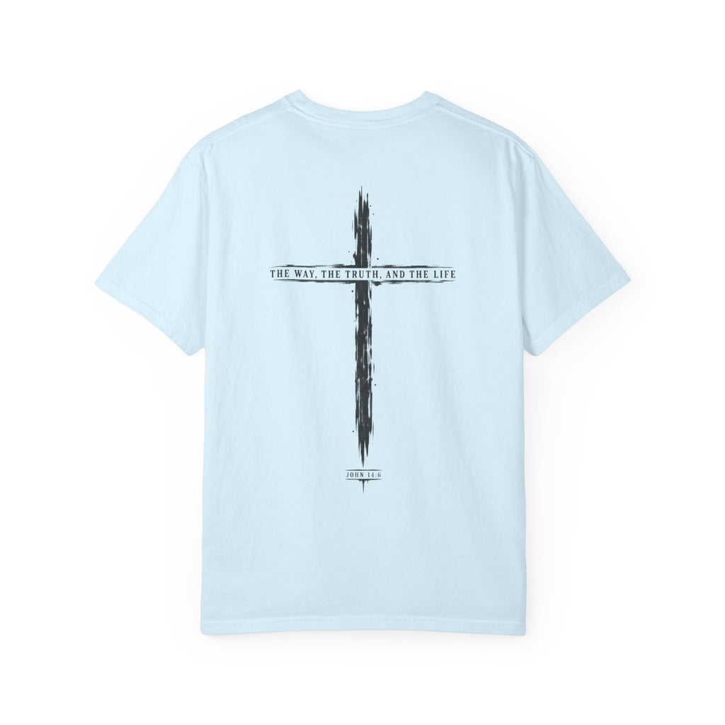 Christian Cross T-Shirt — 'The Way, The Truth, The Life' Religious Tee
