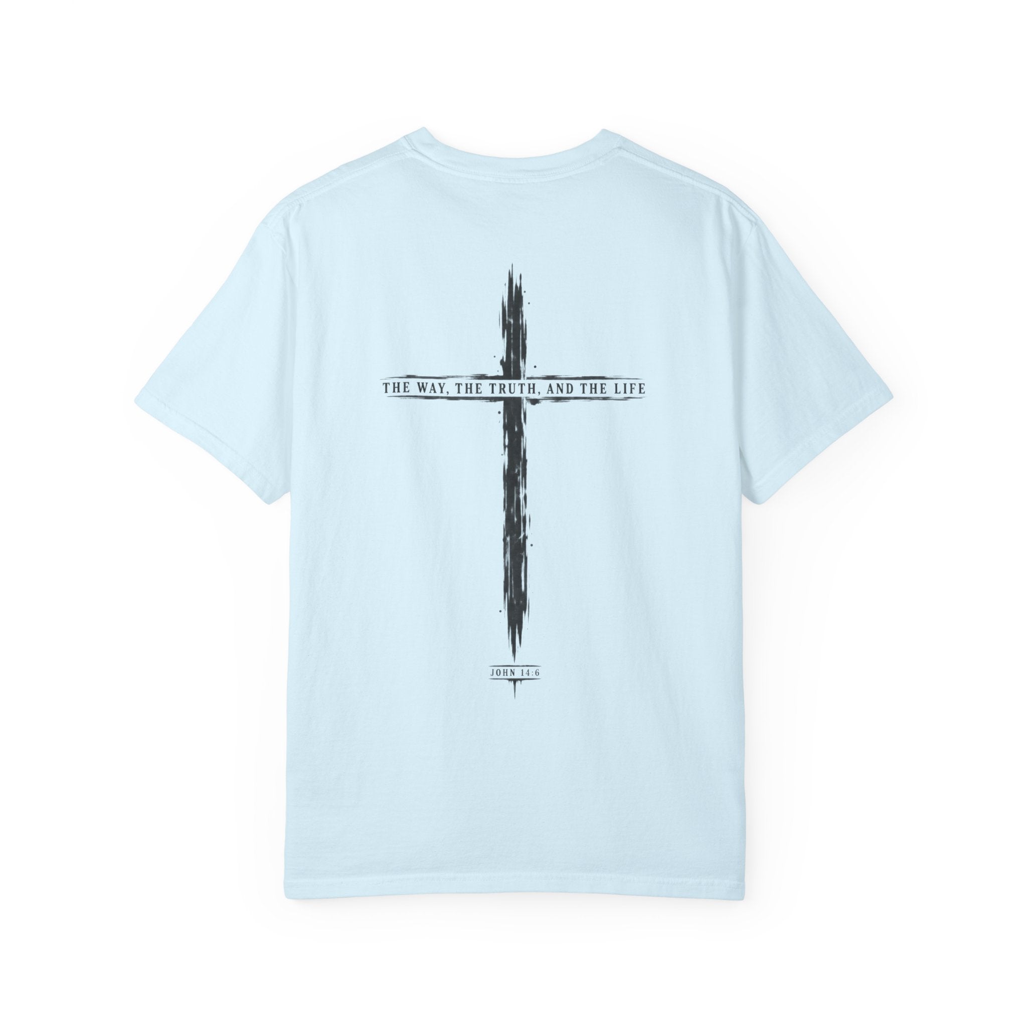 Christian Cross T-Shirt — 'The Way, The Truth, The Life' Religious Tee