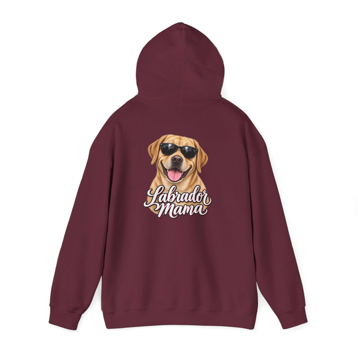 Labrador Mama Hoodie — Dog Mom Sweatshirt with Cute Sunglasses Lab Design