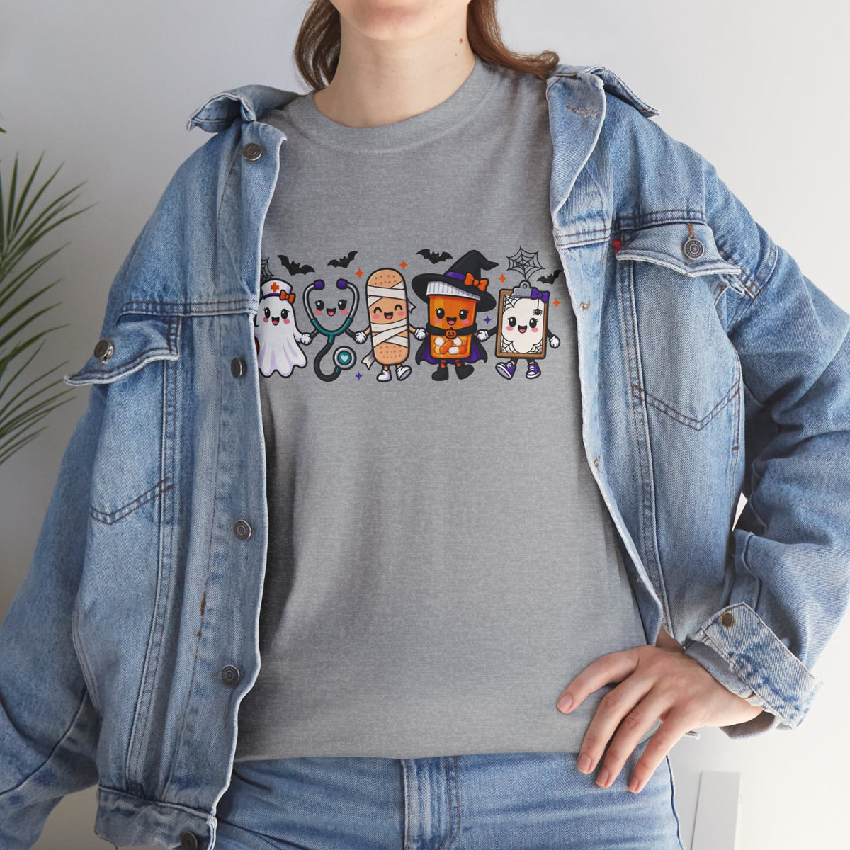 Halloween Candy Characters Tee — Cute Trick-or-Treat Ghosts & Candy Corn Shirt