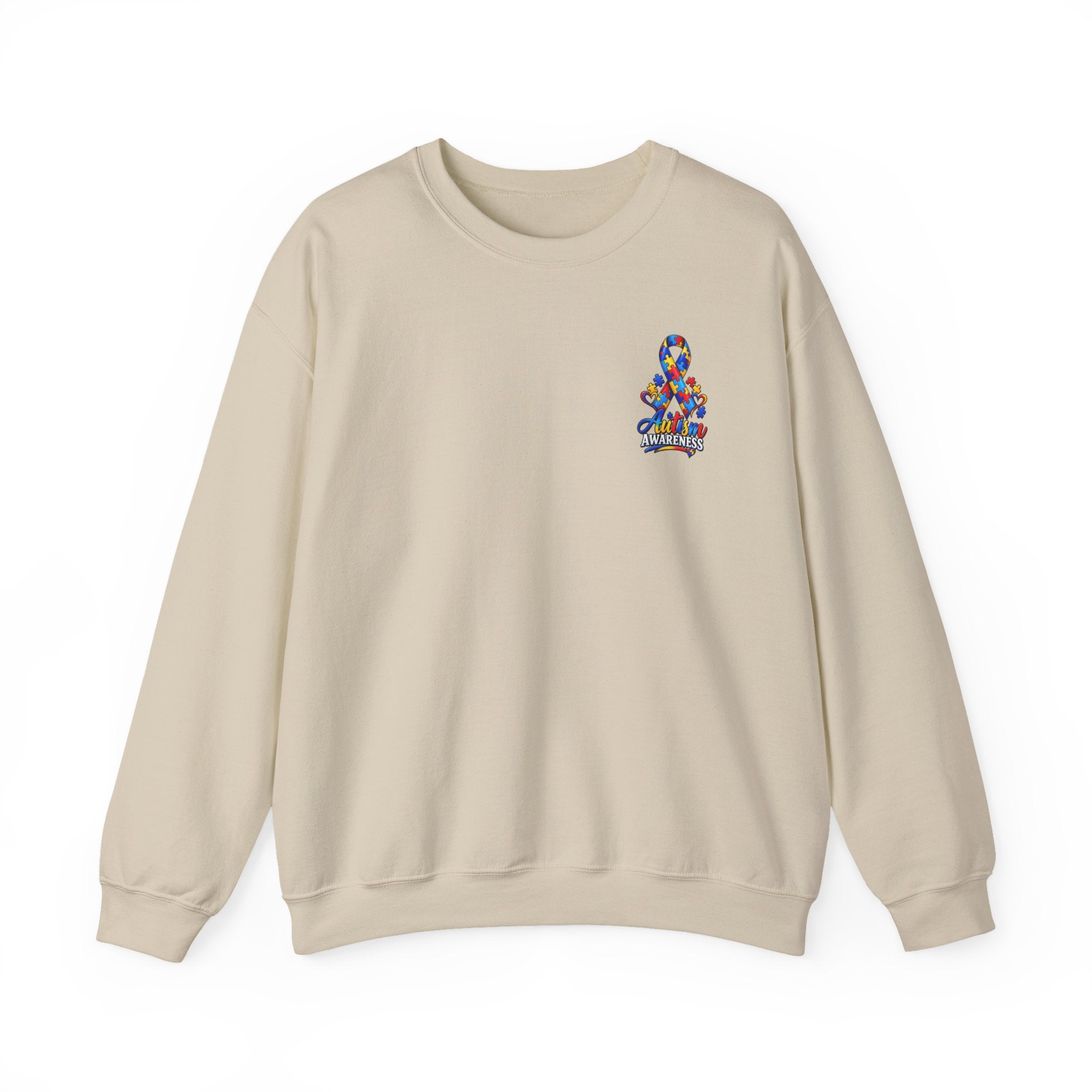 Autism Awareness Ribbon Crewneck Sweatshirt