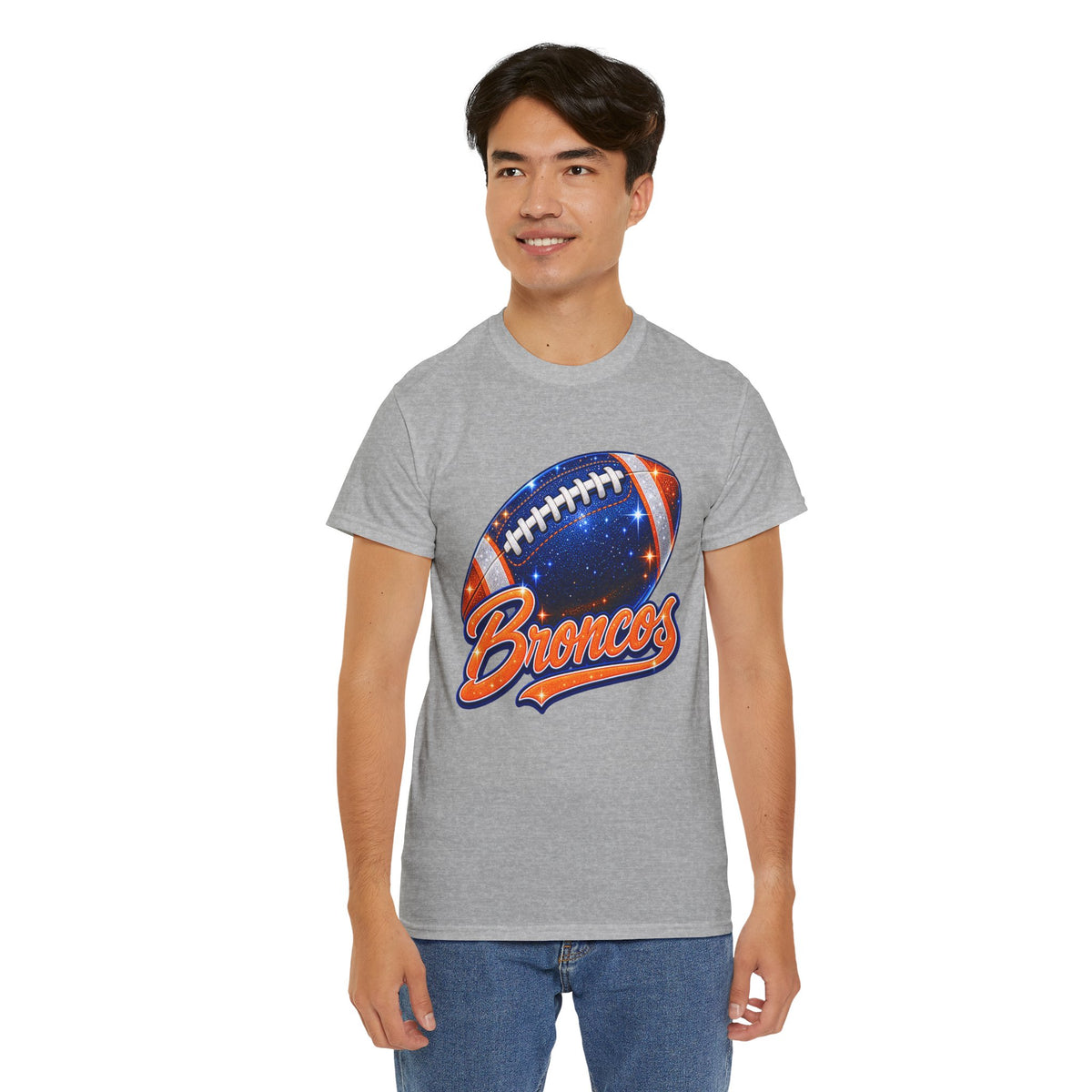 Broncos Football T-Shirt — Galaxy Football Graphic Tee