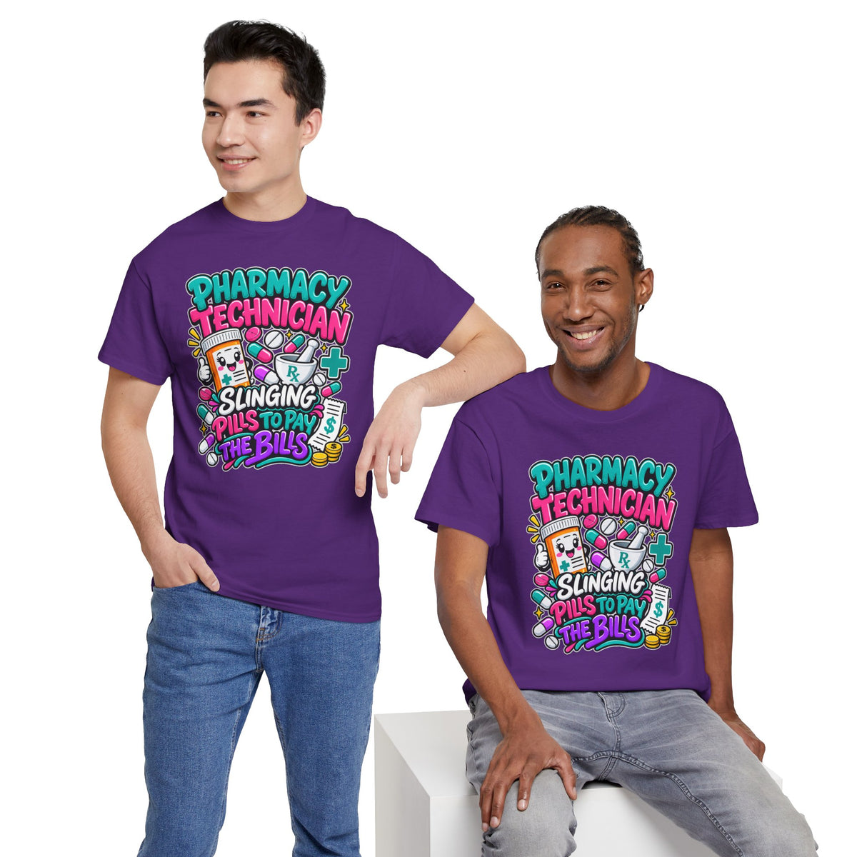 Pharmacy Technician T‑Shirt — "Slinging Pills to Pay the Bills" Graphic Tee
