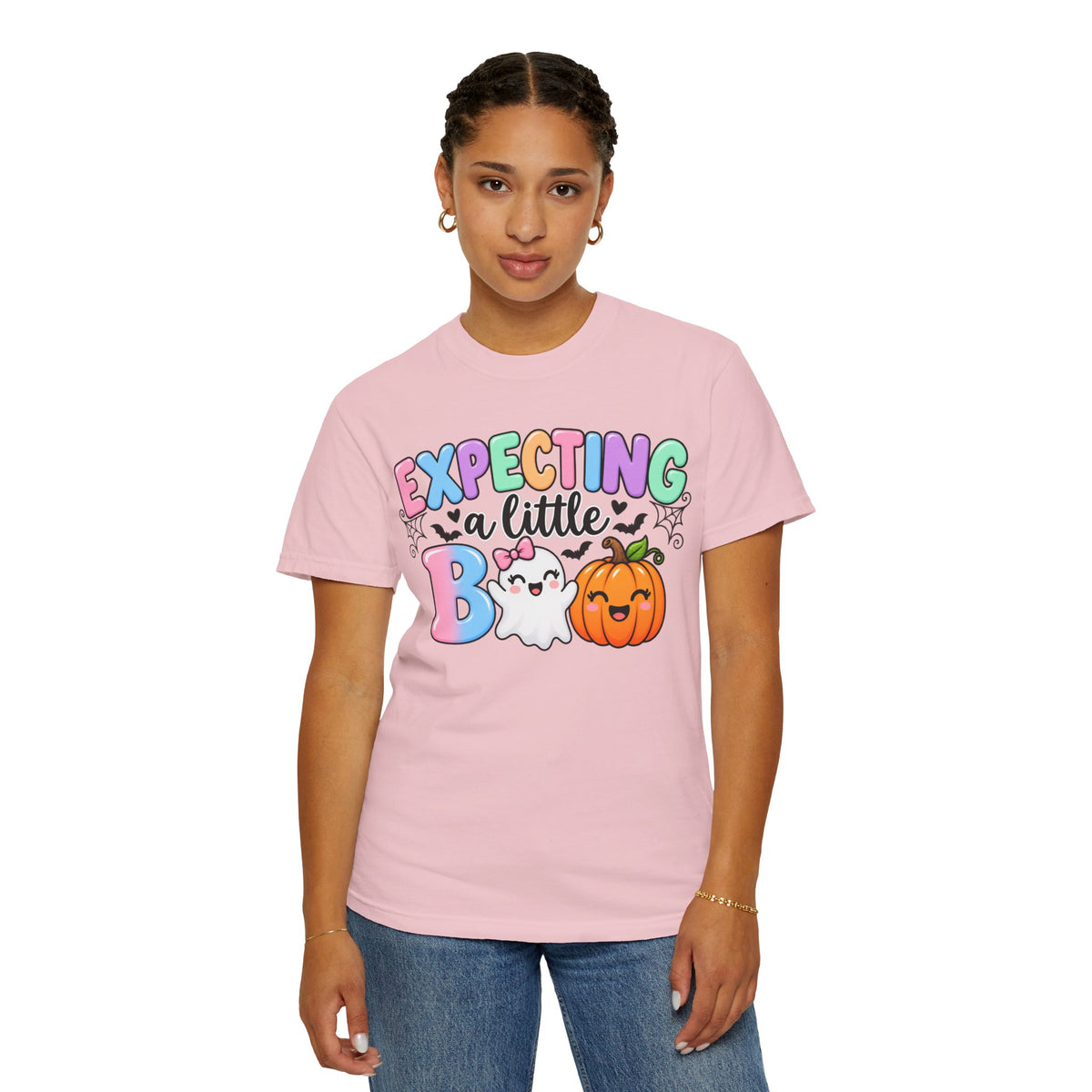 Expecting a Little Boo Maternity T-Shirt — Cute Halloween Pregnancy Tee
