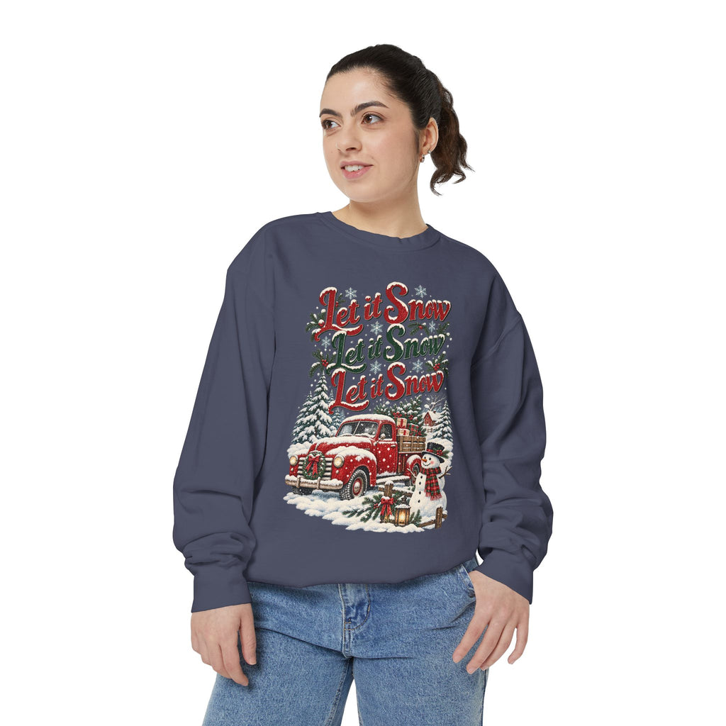 Let It Snow Vintage Truck Sweatshirt