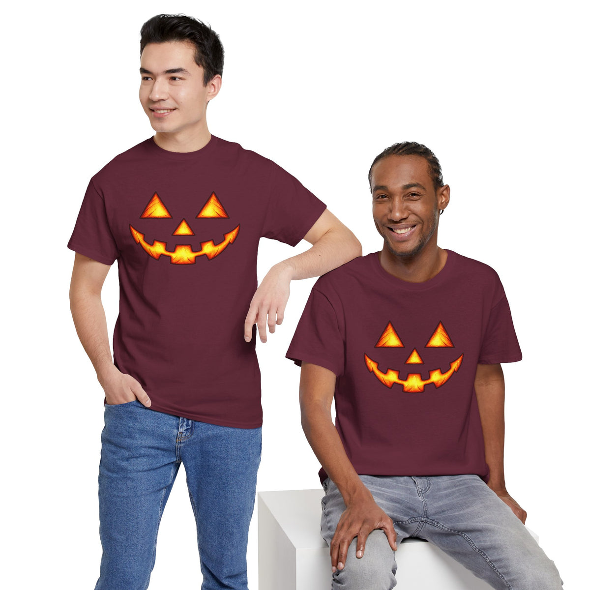 Halloween Jack-O'-Lantern Happy T-Shirt