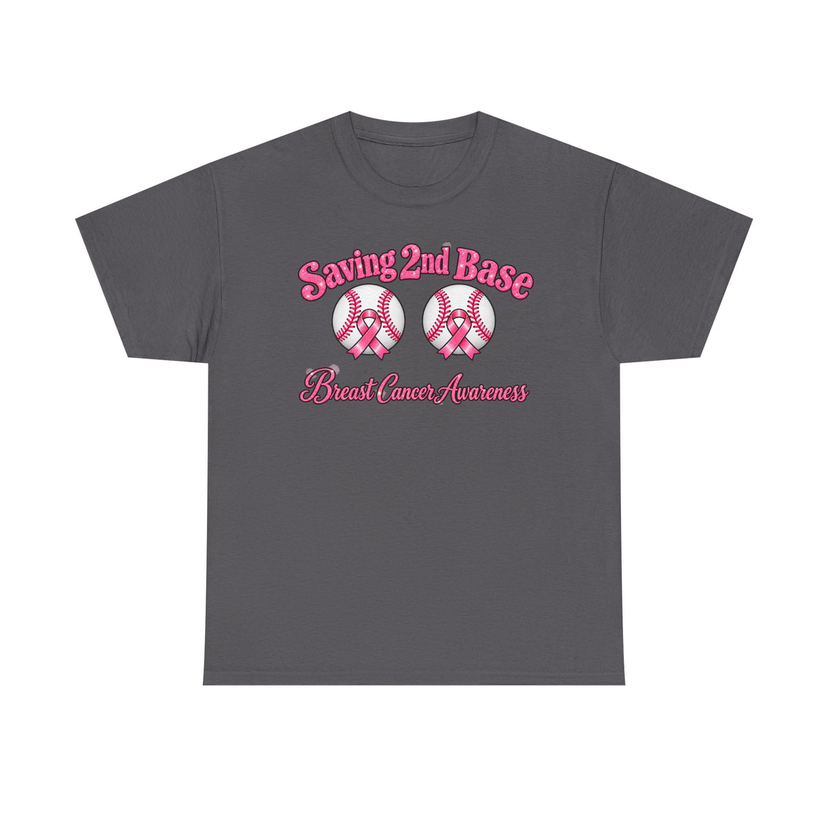Saving 2nd Base Breast Cancer Awareness T-Shirt