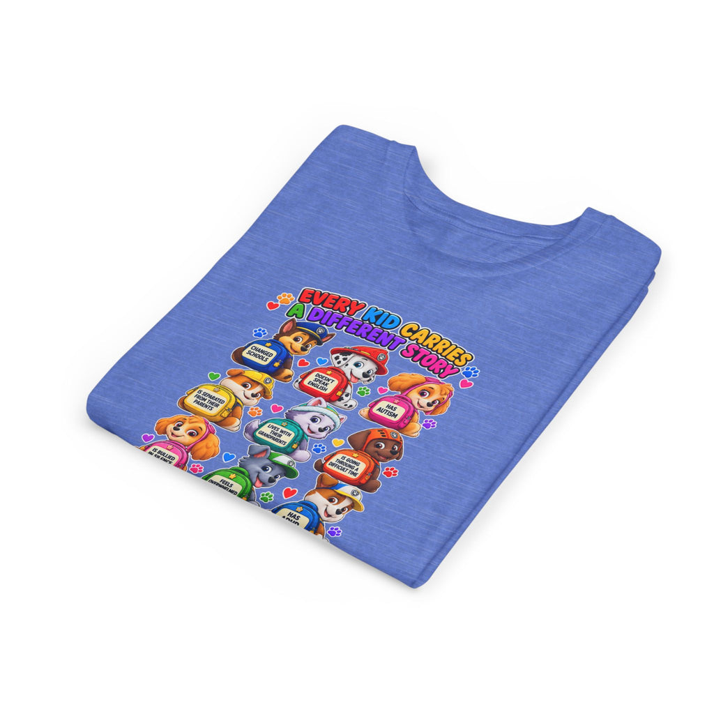 Be Kind Youth Short Sleeve Tee – Colorful Cartoon Character Shirt