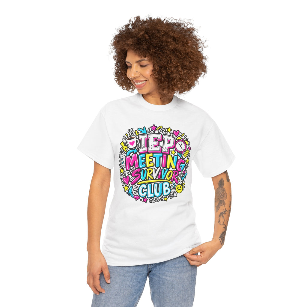 Video Meeting Survivor Club T-Shirt — Funny Remote Work Tee