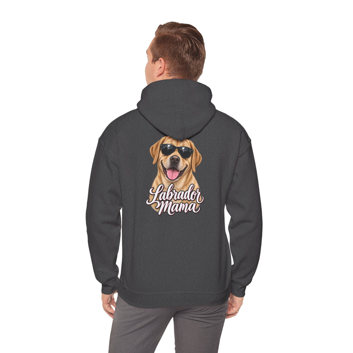 Labrador Mama Hoodie — Dog Mom Sweatshirt with Cute Sunglasses Lab Design