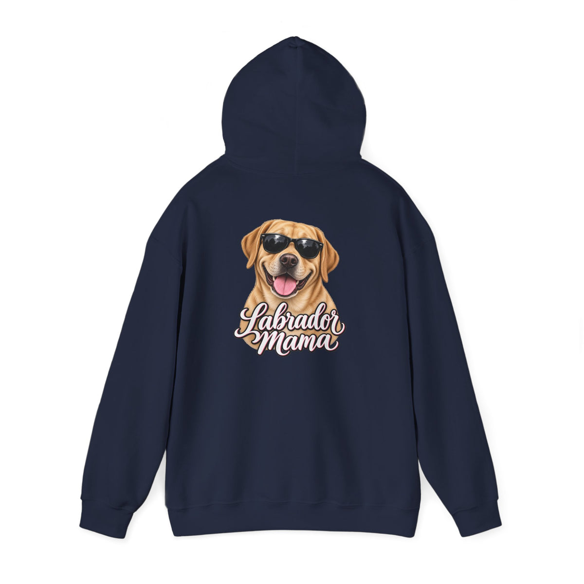 Labrador Mama Hoodie — Dog Mom Sweatshirt with Cute Sunglasses Lab Design