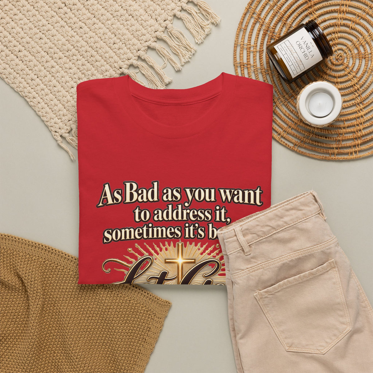 Let God Defend You Inspirational Christian T-Shirt