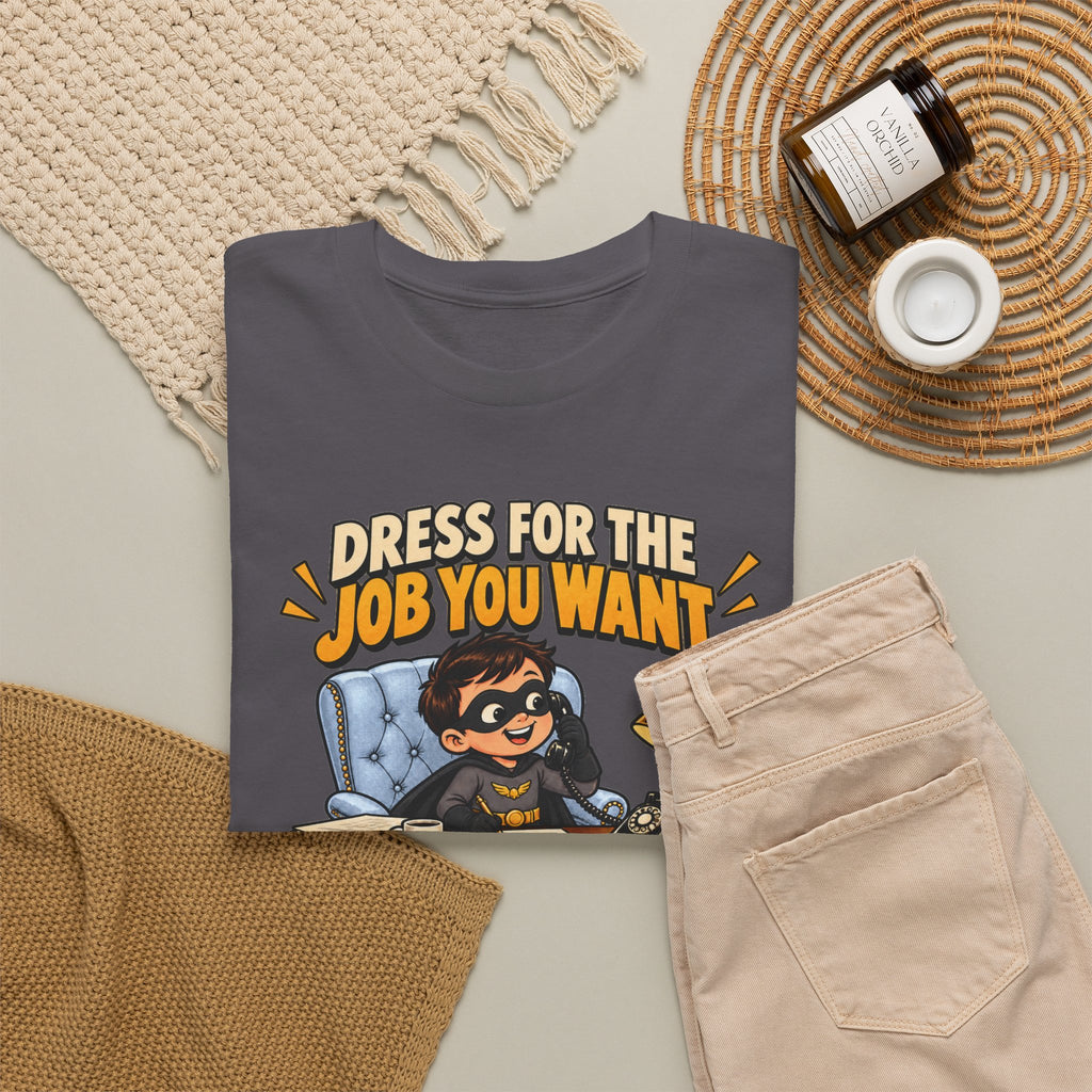 Dress for the Job You Want T-Shirt — Motivational Office Career Tee