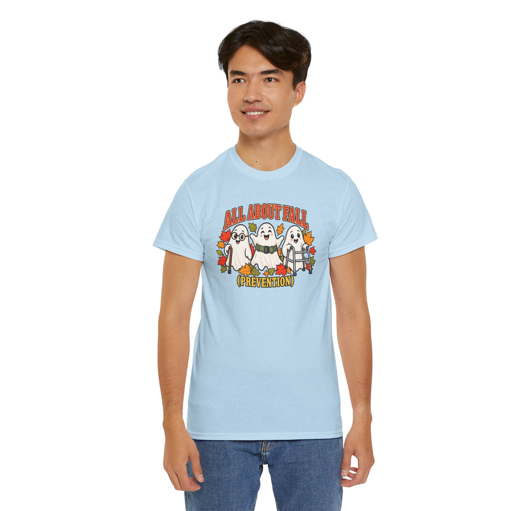 All About Fall (Prevention) Ghost Tee — Cute Halloween Autumn T-Shirt