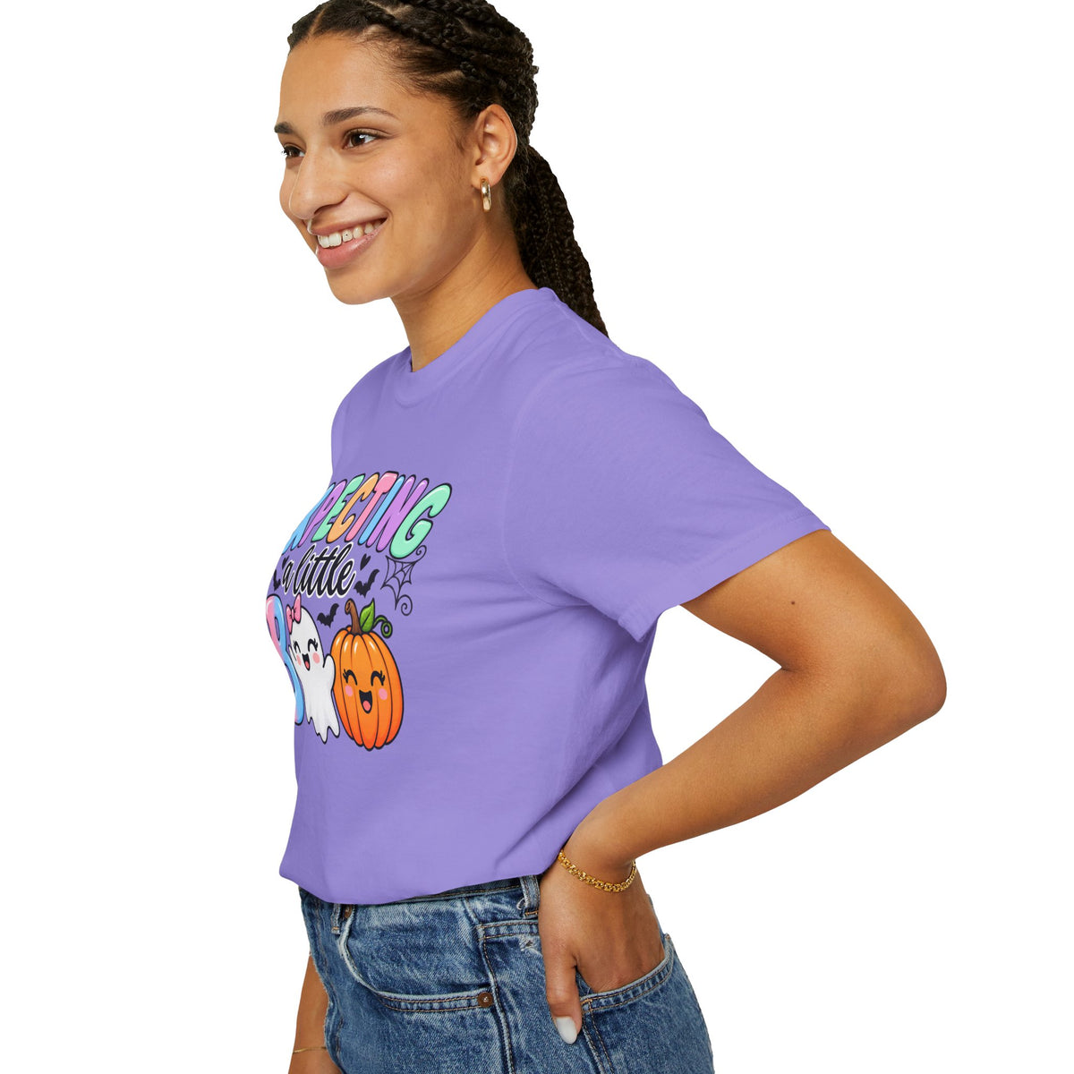 Expecting a Little Boo Maternity T-Shirt — Cute Halloween Pregnancy Tee