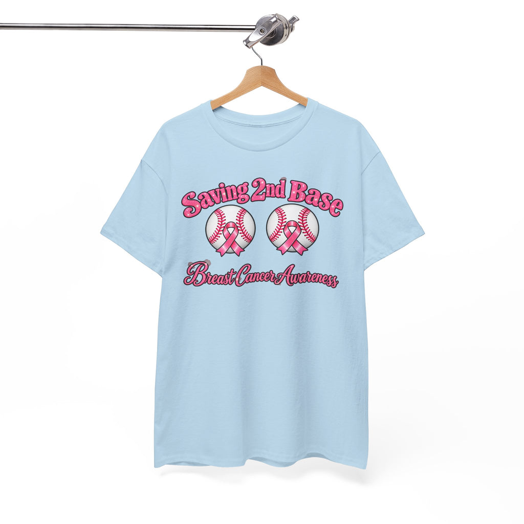 Saving 2nd Base Breast Cancer Awareness T-Shirt