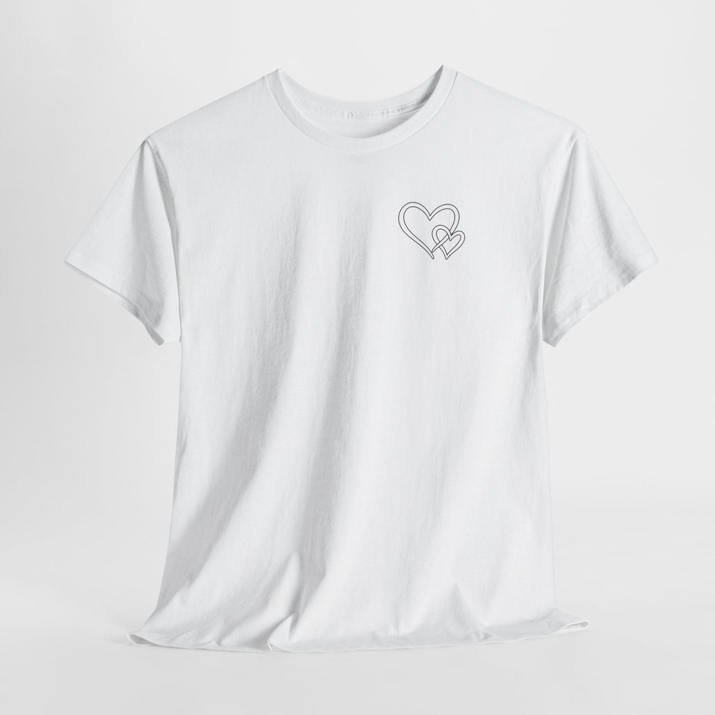 Inspirational Heart T-Shirt – "To the Person Behind Me: You Are Amazing, Beautiful and Enough" Motivational Tee