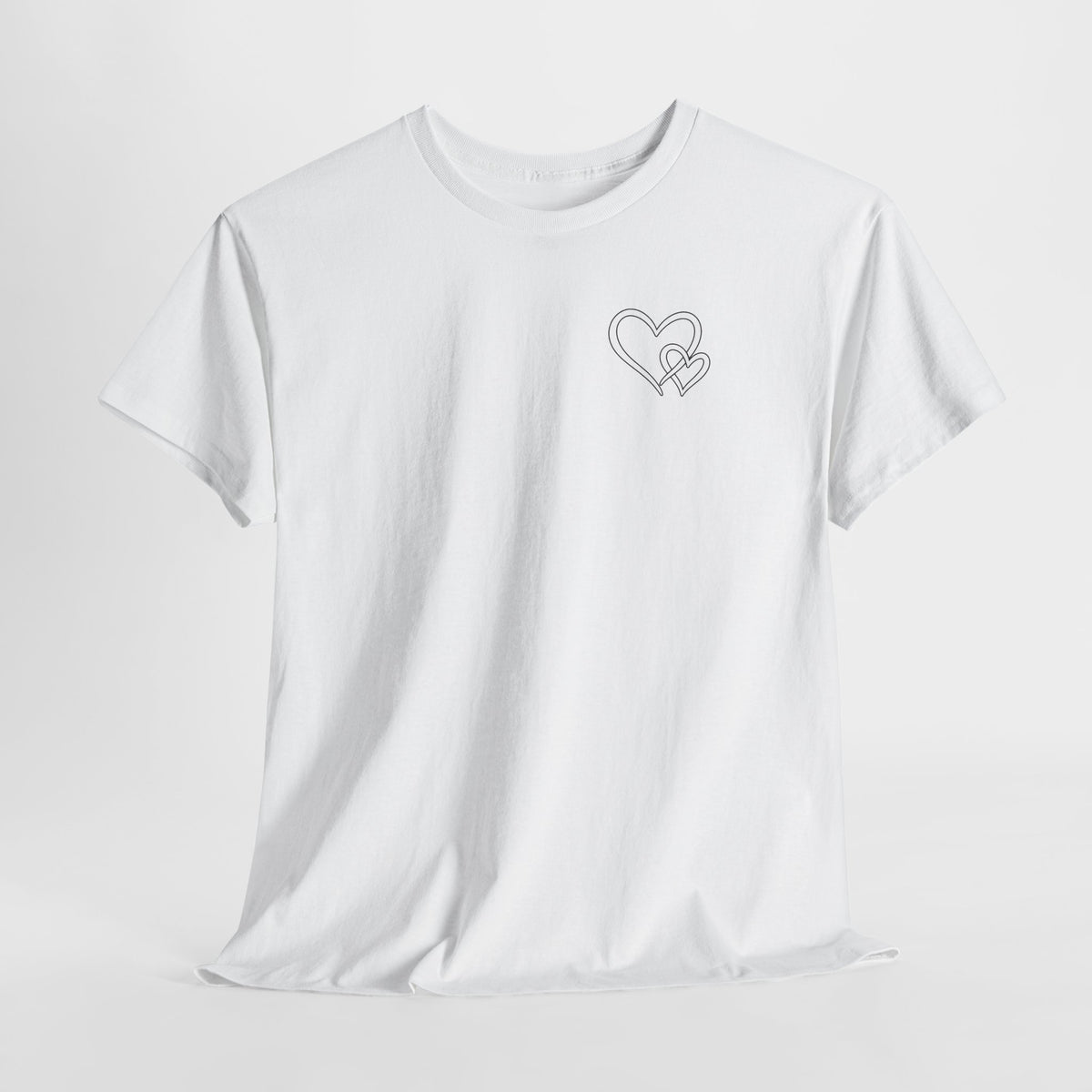 Inspirational Heart T-Shirt – "To the Person Behind Me: You Are Amazing, Beautiful and Enough" Motivational Tee