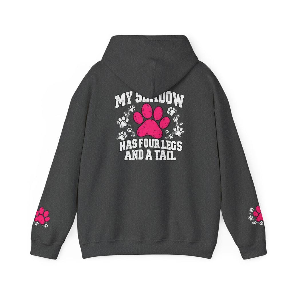 My Shadow Has Four Legs and a Tail Paw Print Hoodie