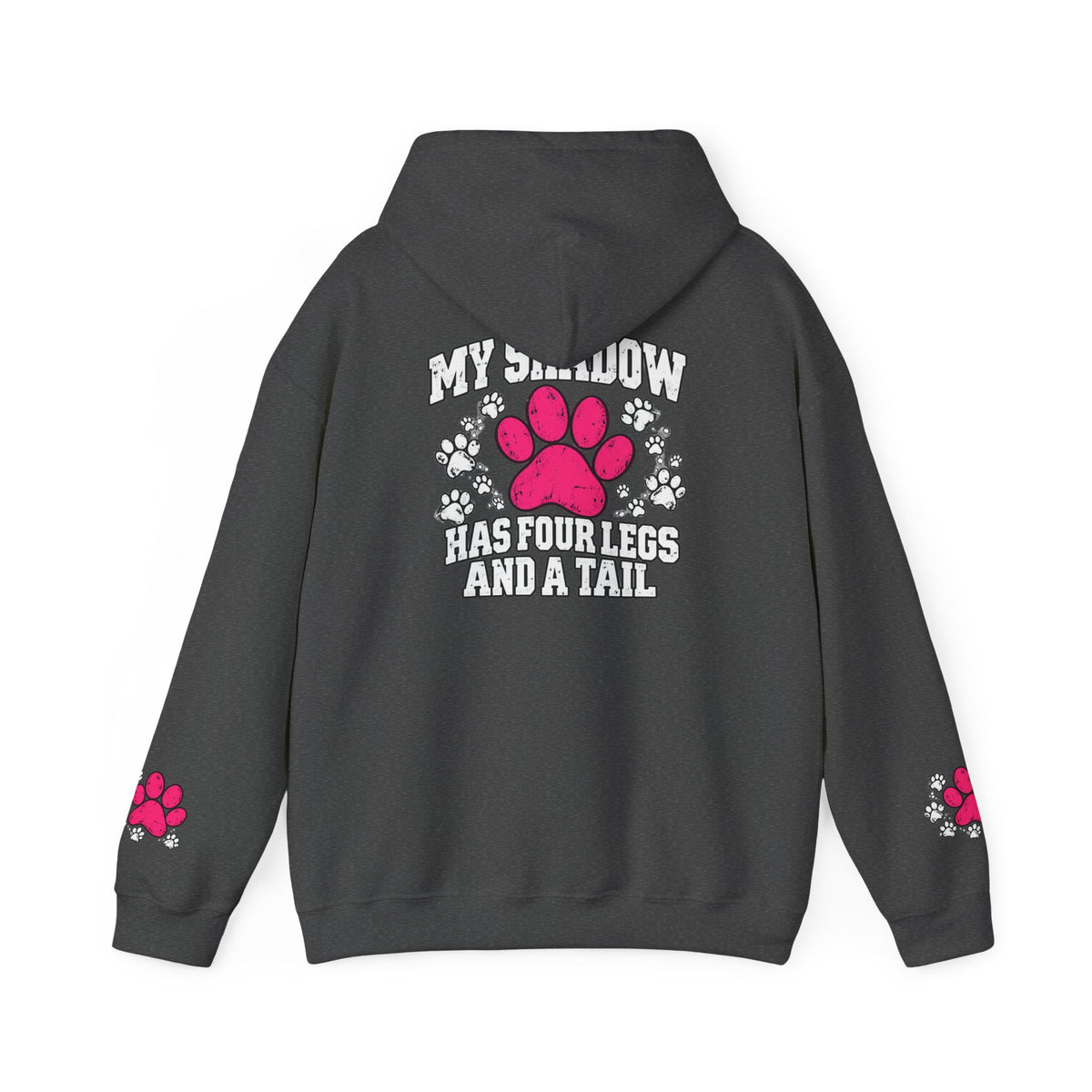 My Shadow Has Four Legs and a Tail Paw Print Hoodie