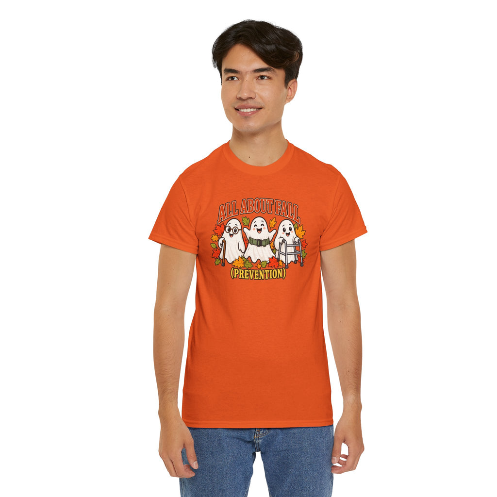 All About Fall (Prevention) Ghost Tee — Cute Halloween Autumn T-Shirt