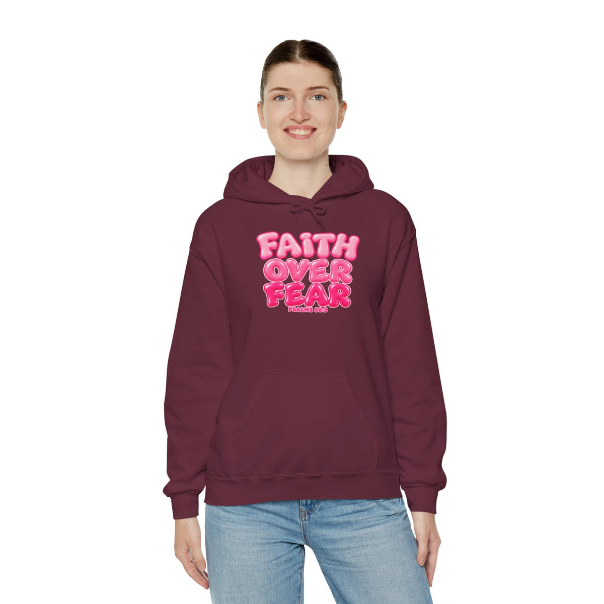 Faith Over Fear Inspirational Hoodie