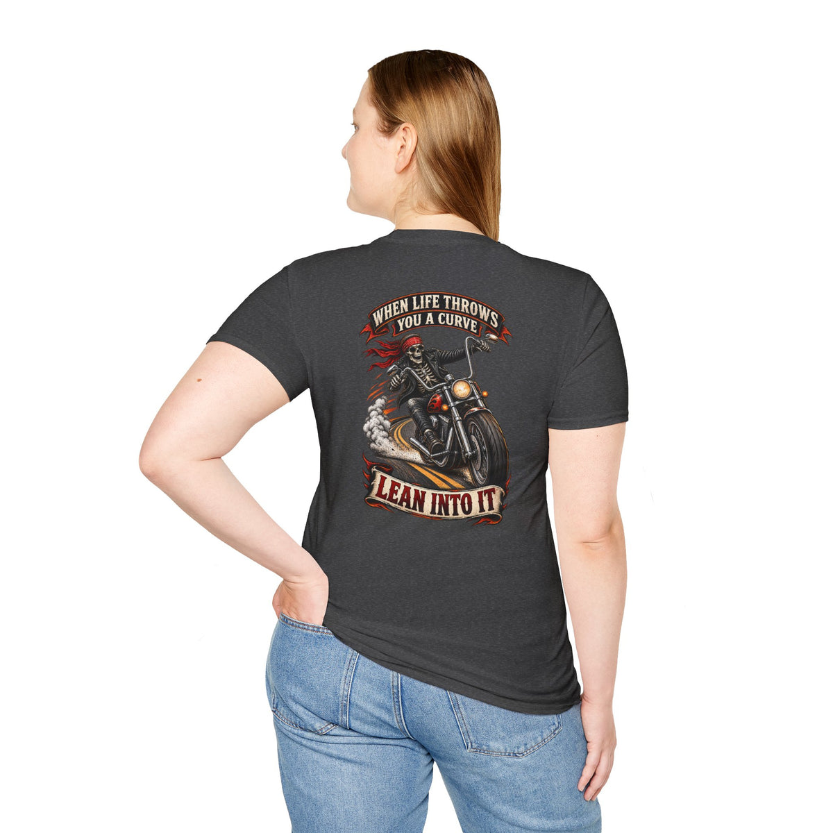 Motorcycle Rider Skull Tee — Born to Ride Graphic T-Shirt