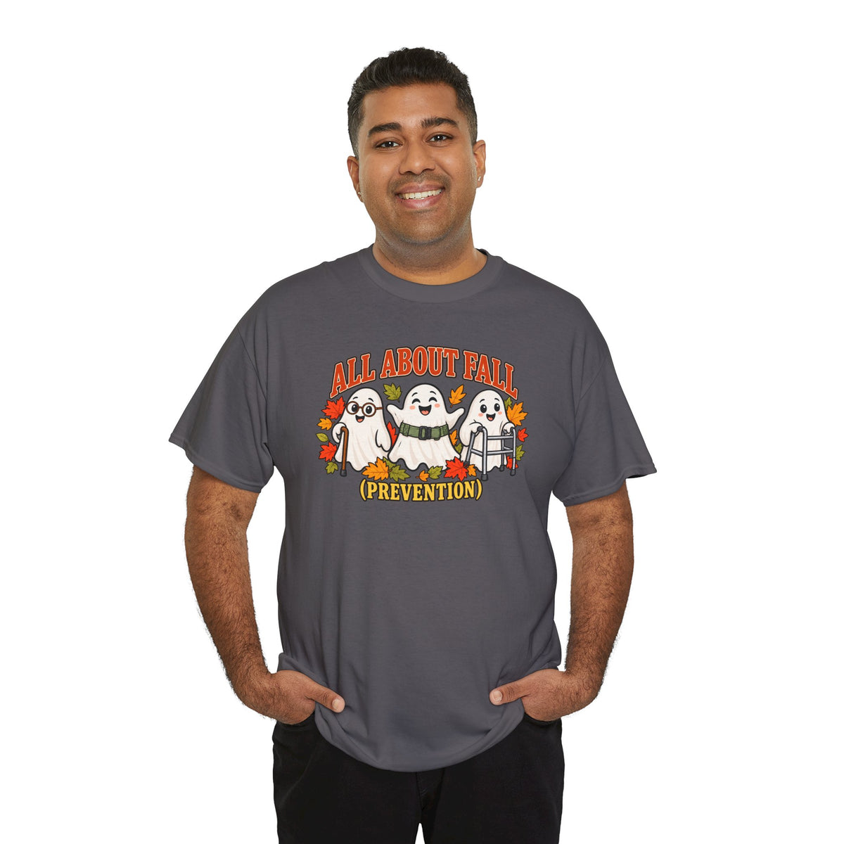 All About Fall (Prevention) Ghost Tee — Cute Halloween Autumn T-Shirt