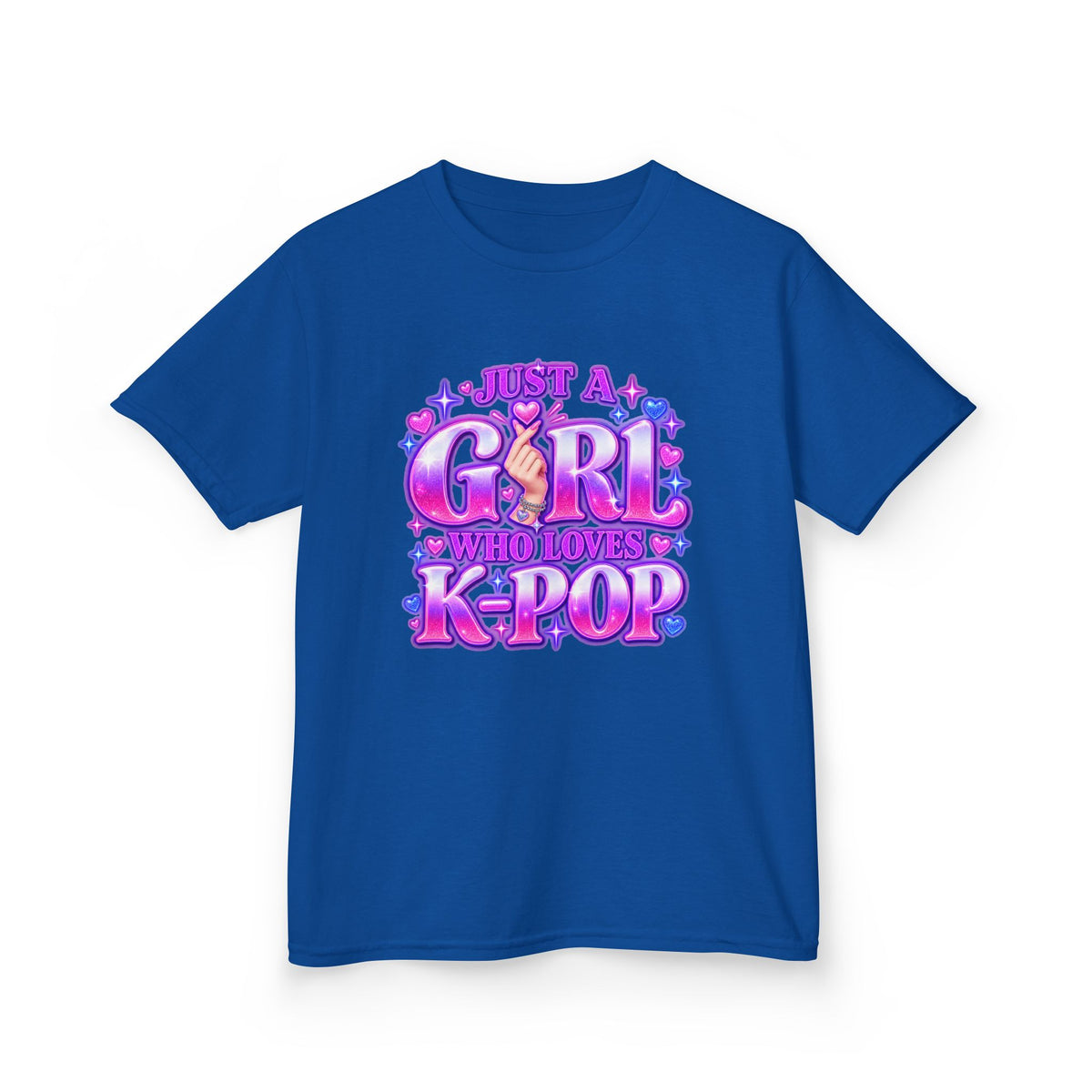 Kids T‑Shirt — "Just a Girl Who Loves K‑Pop" Cute K‑Pop Fan Tee