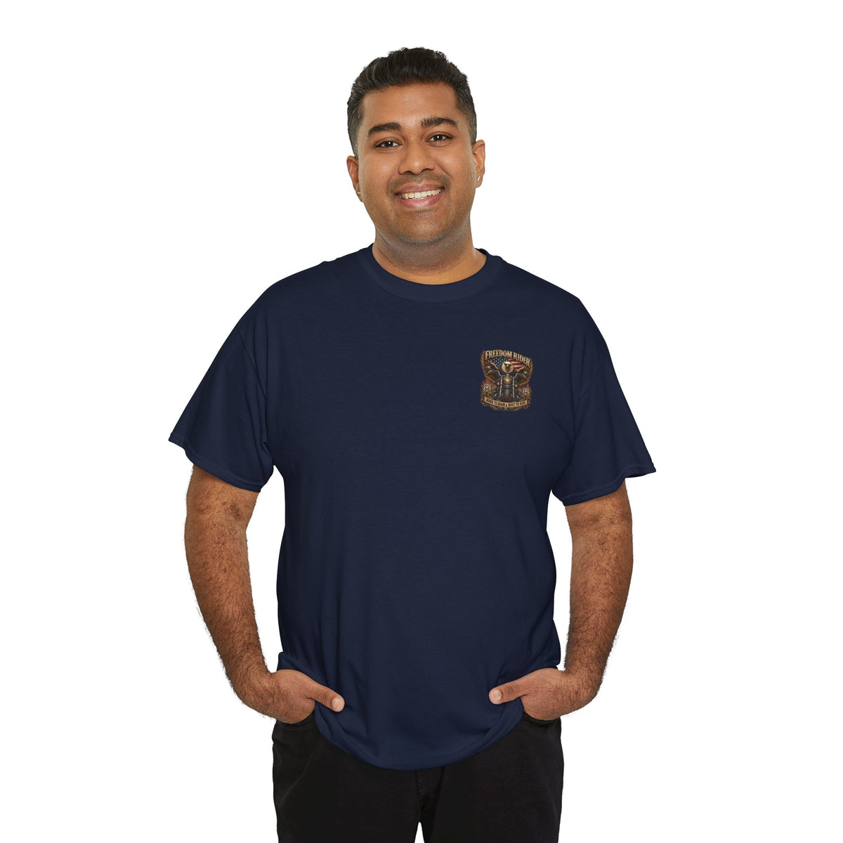 Freedom Rider Motorcycle T‑Shirt — Born to Roam Vintage Biker Tee