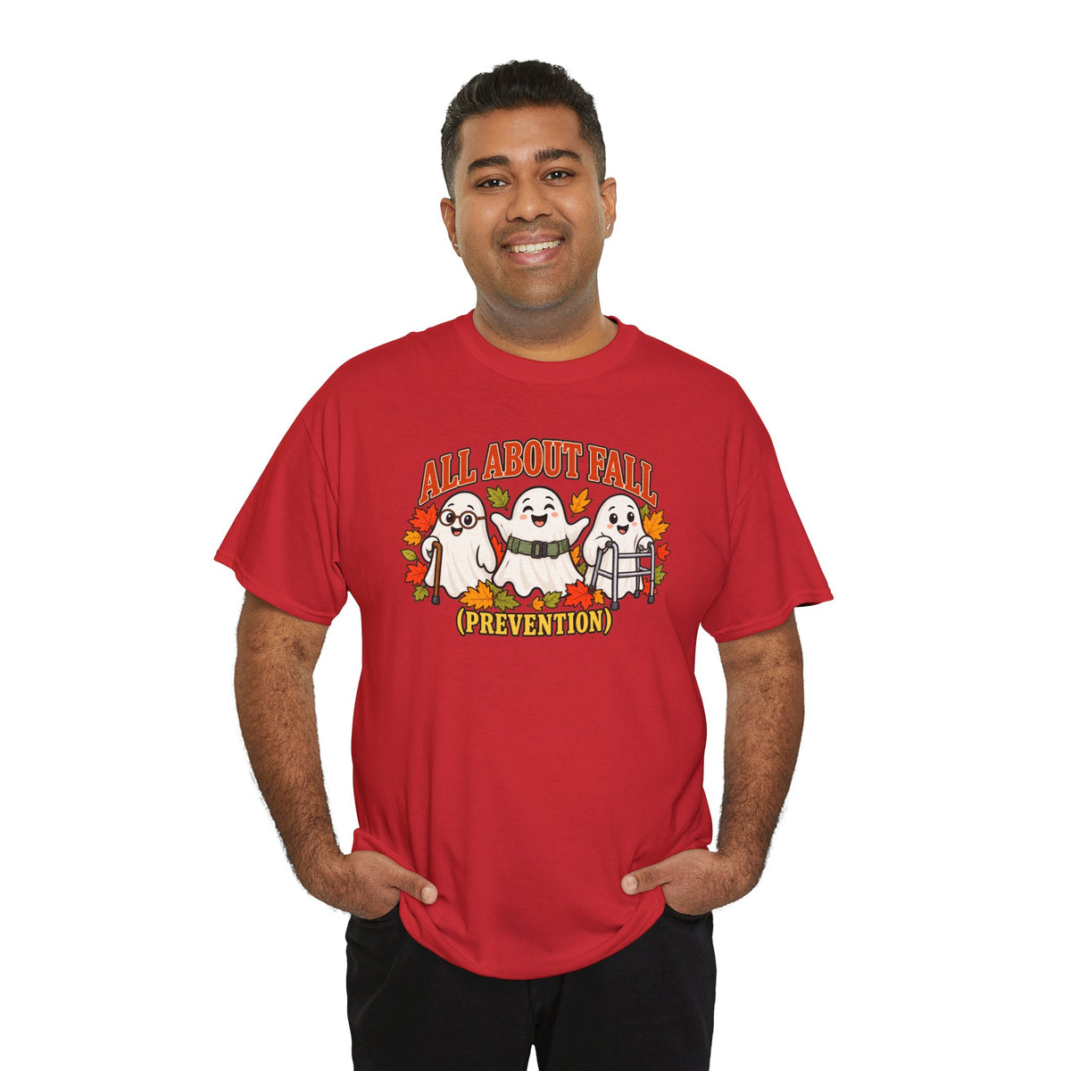All About Fall (Prevention) Ghost Tee — Cute Halloween Autumn T-Shirt