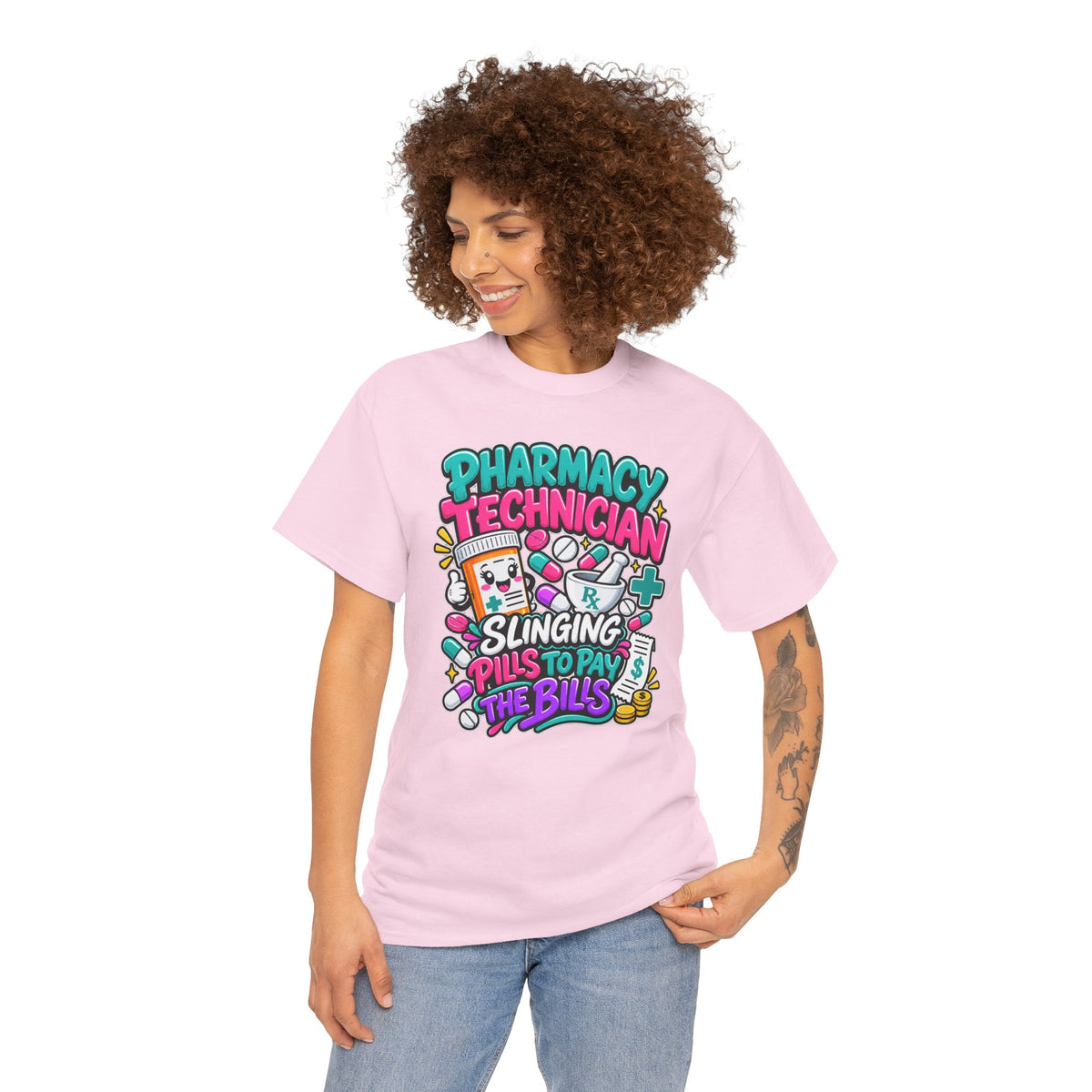 Pharmacy Technician T‑Shirt — "Slinging Pills to Pay the Bills" Graphic Tee